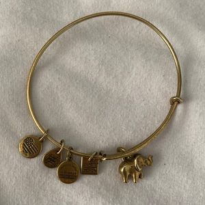 Alex and Ani Elephant Charm Bangle Bracelet